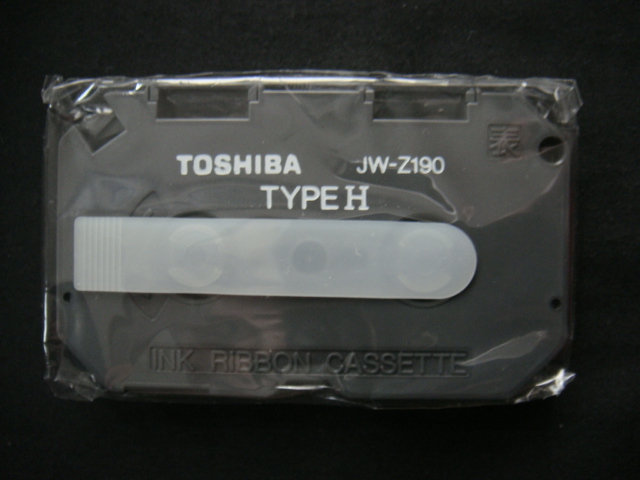  Toshiba *TOSHIBA|< personal текстовой процессор лента кассета *JW-Z190/ чёрный *5 шт >*.[ не использовался товар ]