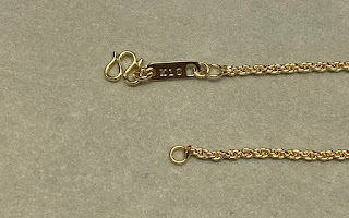 18KGP 18金 鍍金 麻ひもチェーン ゴールドネックレス gold necklace 50の画像6