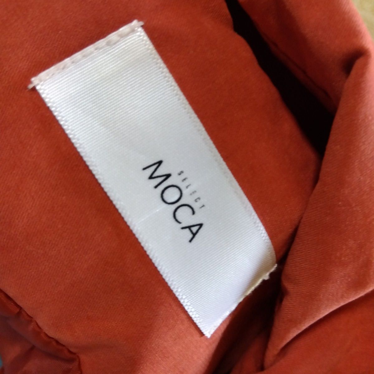 【select MOCA】オレンジブラウン 春秋 ロングトレンチコート Mサイズ