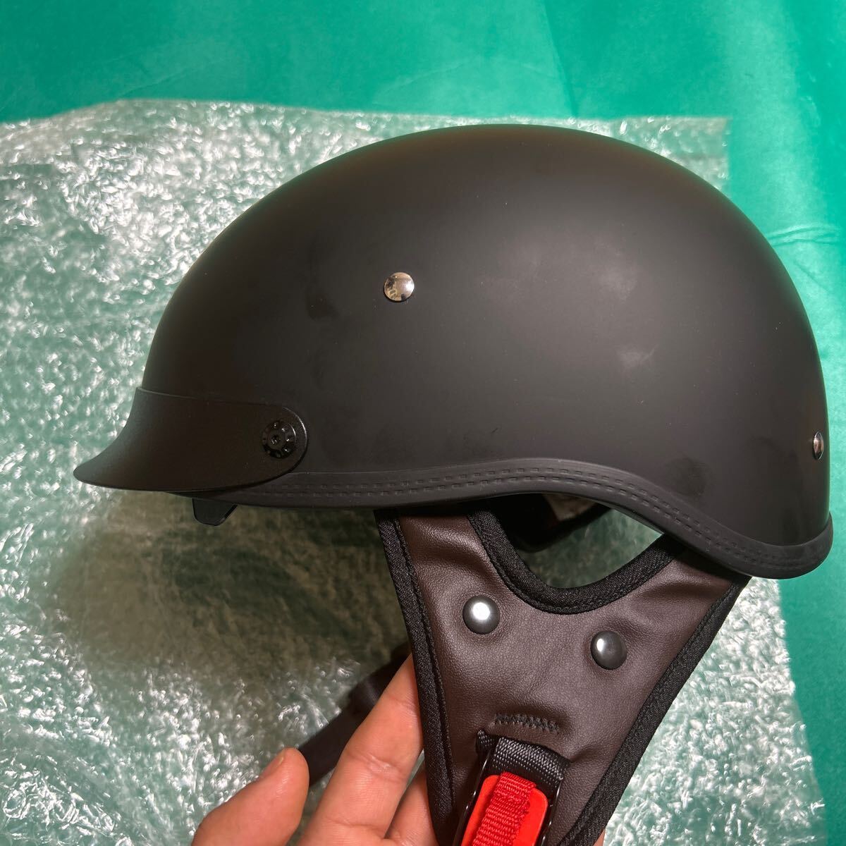 ヘルメット ハーフヘルメット ベレー帽 半帽ヘルメット ビンテージヘルメット メンズ レディース 耐衝撃性 超軽量 個性 Lサイズ 59-60cmの画像5