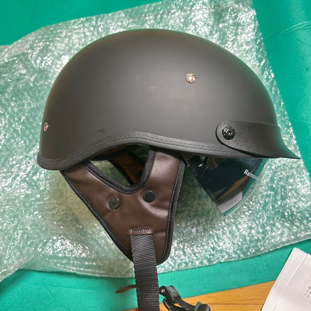 ヘルメット ハーフヘルメット ベレー帽 半帽ヘルメット ビンテージヘルメット メンズ レディース 耐衝撃性 超軽量 個性 Lサイズ 59-60cmの画像1