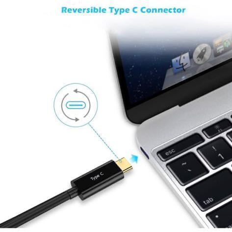 USB 3.1 Type-C to DisplayPort 変換 ケーブル 金メッキコネクター搭載 USB C to DP 4K解像度対応 変換アダプタ 1.8m