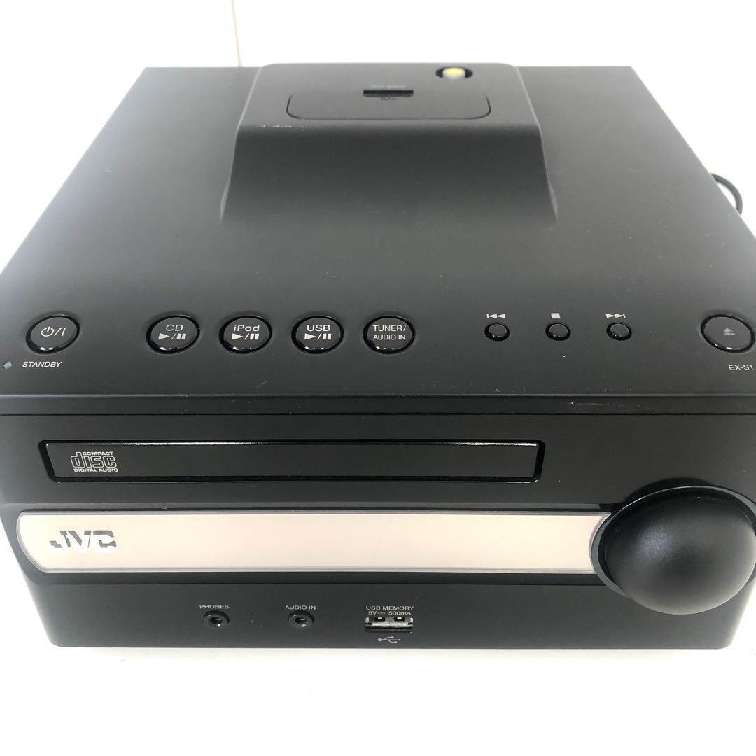 【中古美品】　JVC VICTOR ポータブルオーディオ　EX-S1 CA-EXS1-B 　 SP-EXS1-B ブラック