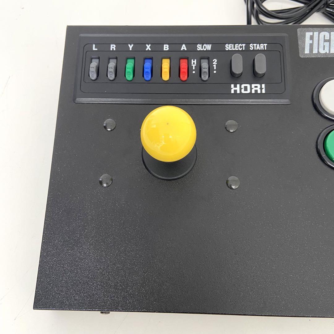 【希少動作品】　HORI ファイティングスティック　HSJ-12 スーパーファミコン専用ジョイスティック 