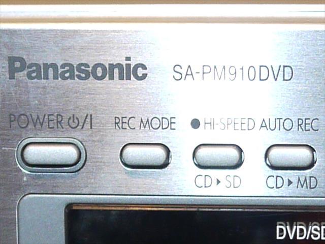 Panasonic パナソニックSA-PM910DVD コンポ 音響機器 システムコンポ DVD内蔵カセット付MDミニコンポ_画像5