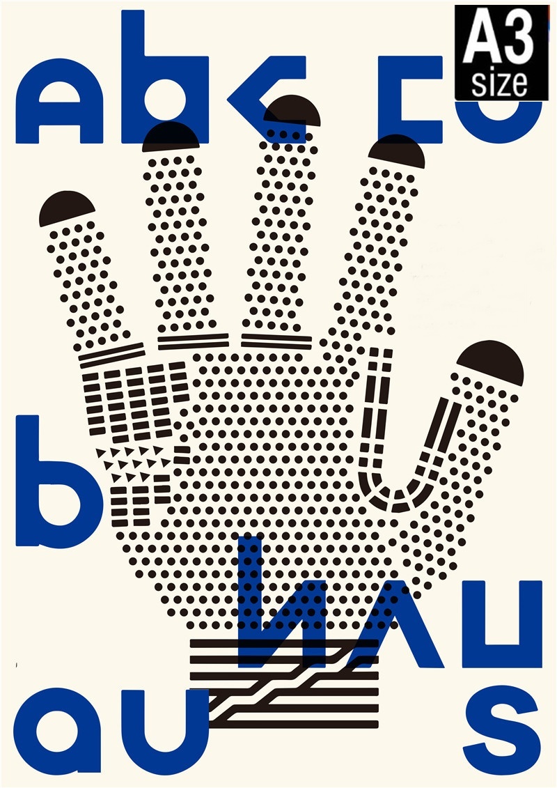 Bauhaus/バウハウス キャンバスアートポスター type27 A3サイズ_画像1