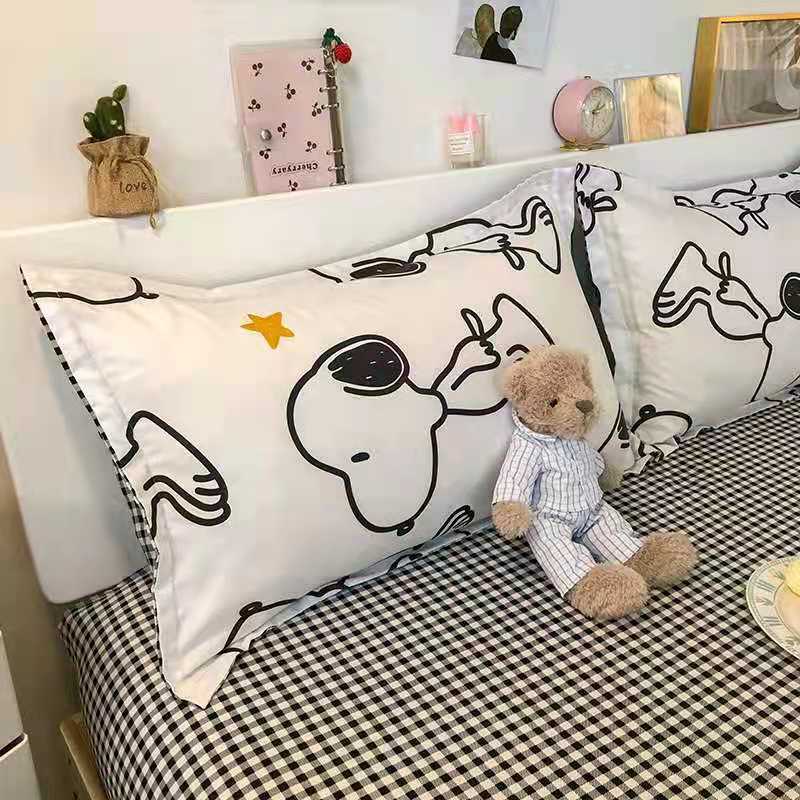  Snoopy /SNOOPY ватное одеяло / простыня / pillow кейс одиночный размер 3 позиций комплект белый 