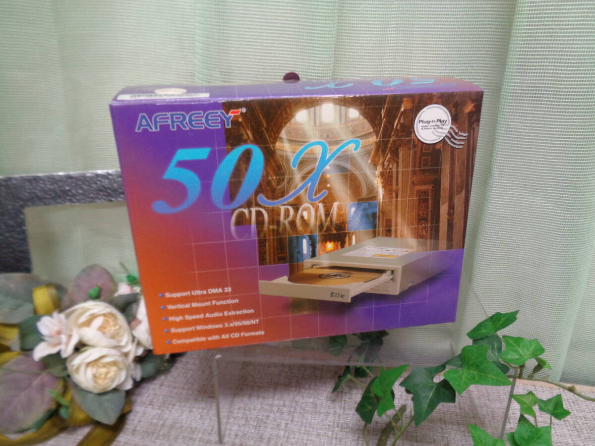 AFREEY　CD-ROM　ドライブ　50X　CD-2050E　台湾製　ジャンク　中古美品_画像1