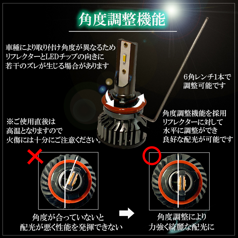 エブリィワゴン DA64W DA17W エブリィバン DA64V DA17V LEDフォグランプ イエロー H8 H11 H16 黄色 LED バルブ 車検対応 後付け １年保証_画像8