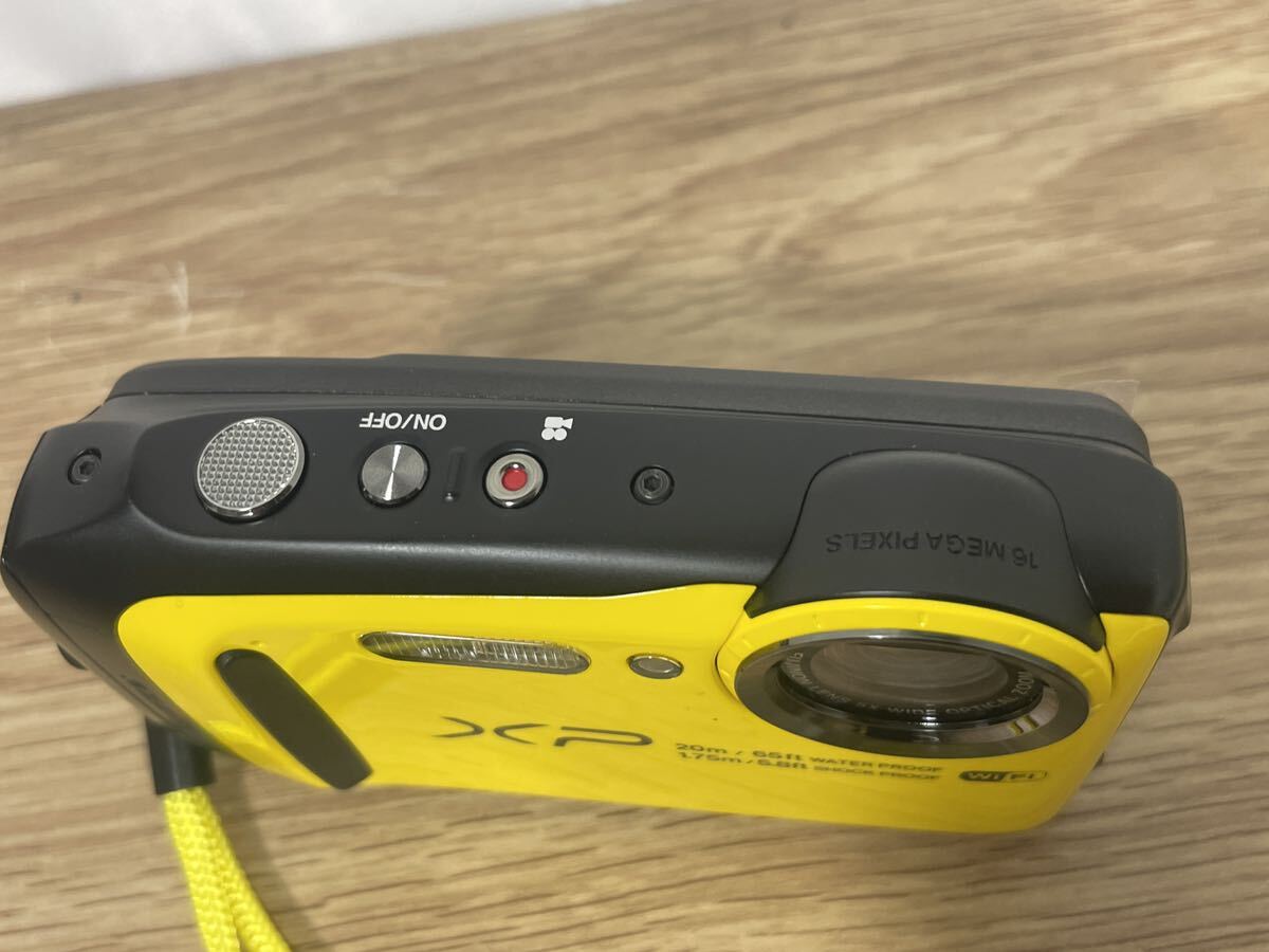 ■FR2043 FUJIFILM フジフィルム FINEPIX XP120 コンパクトカメラ デジカメ イエロー 充電器付 中古美品_画像5