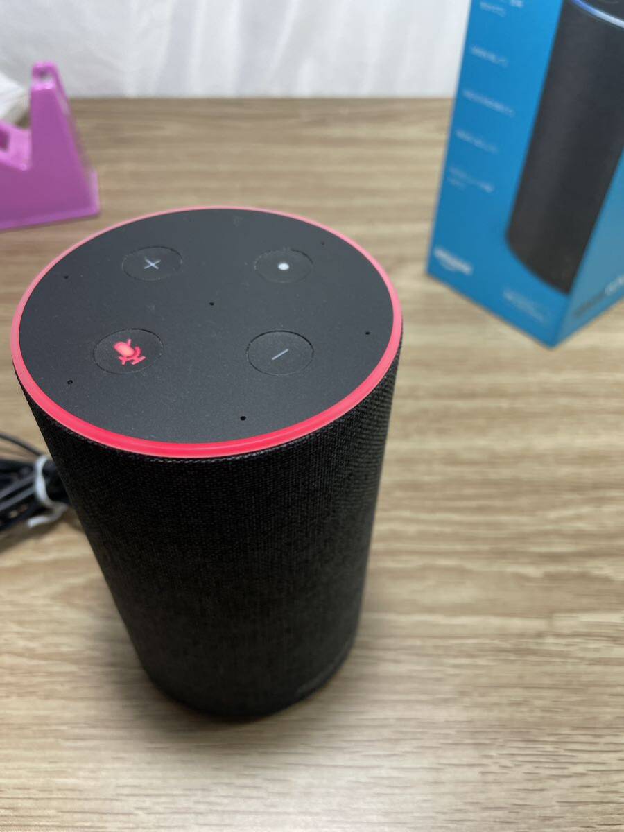 ■FR2163 Amazon Echo Alexa アレクサ スピーカー 通電 音確認OKの画像4