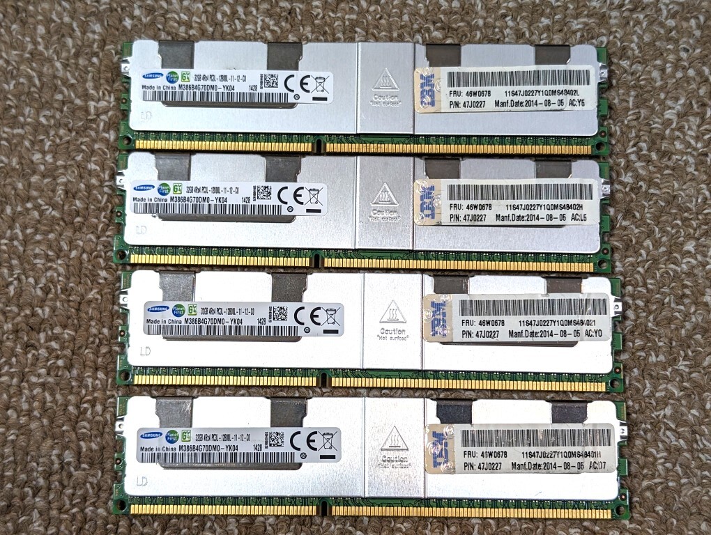 【CPU+マザーボード+メモリー】Asus Z9PE-D8WS, XEON E5-2687W V2 ×2, メモリー32GB×4 計128GB ワークステーション用セット（完動品）の画像5