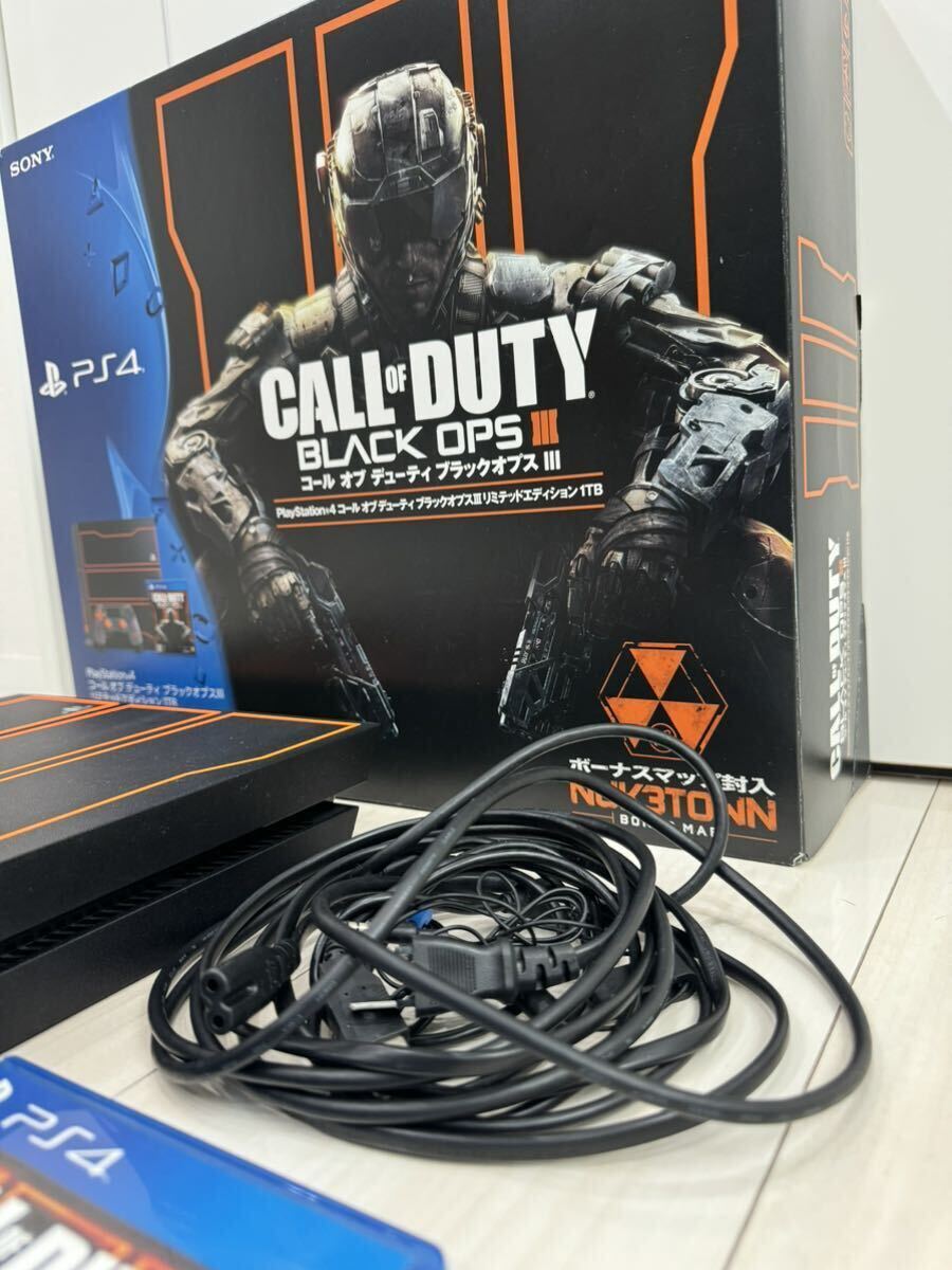 プレステ　PlayStation4 blackops3 ブラックオプス　リミテッドエディション　超美品　希少　箱入　書類付_画像4