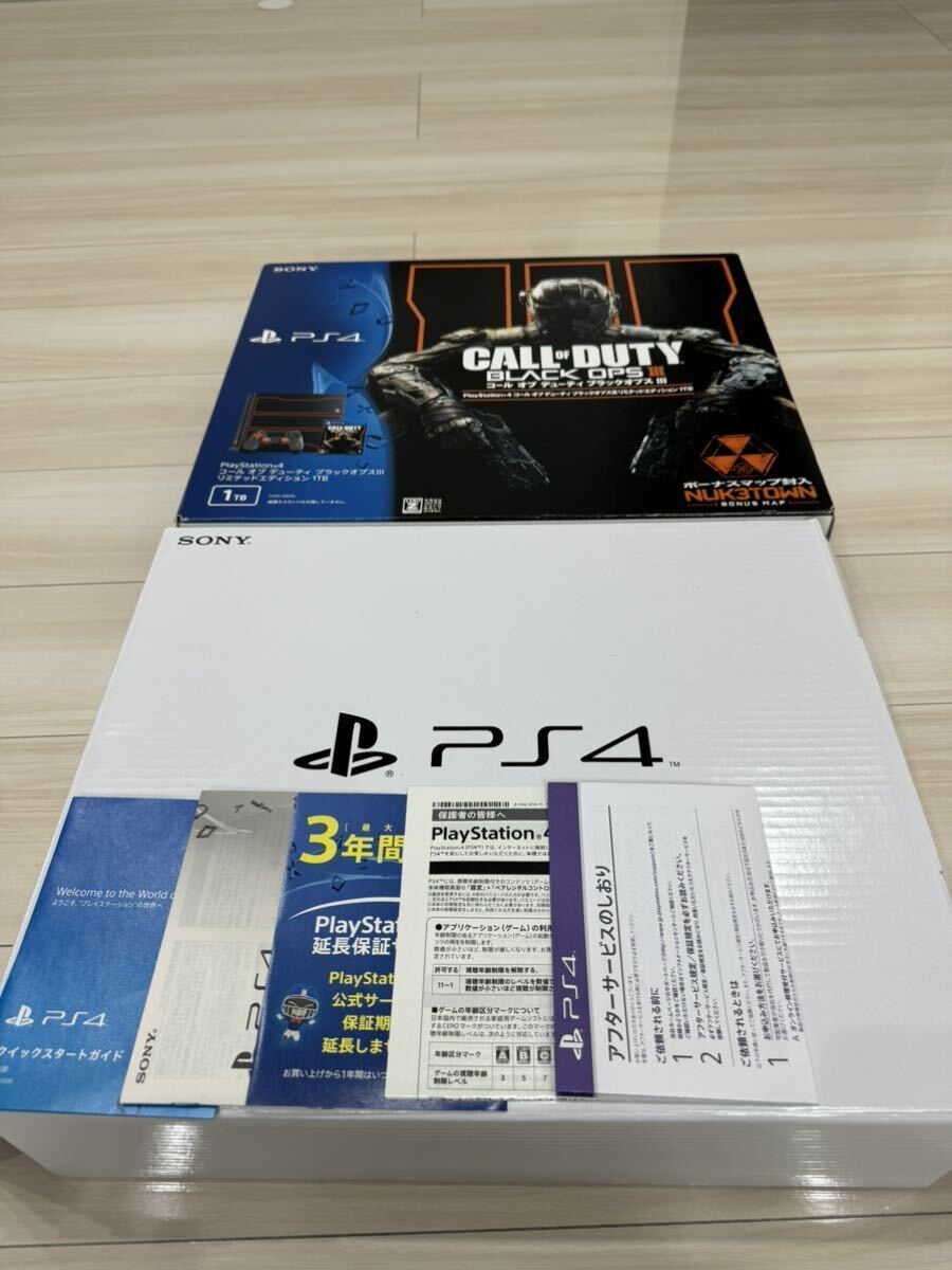 プレステ　PlayStation4 blackops3 ブラックオプス　リミテッドエディション　超美品　希少　箱入　書類付_画像2