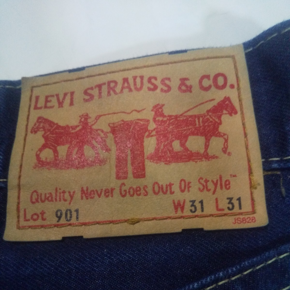 【古着】 Levi's 901 デニムパンツ 31インチ リーバイス インディゴ _画像8