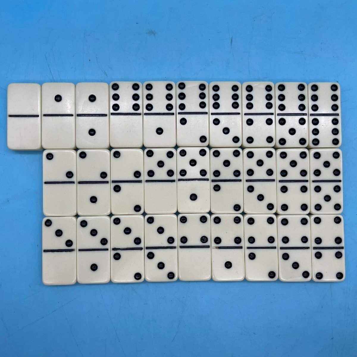 【10056O182】ダブルシックス ドミノ・S 説明書付き 遊び方色々 DoubleSix Dominoes ゲーム 玩具 おもちゃ 卓上ゲーム_画像4