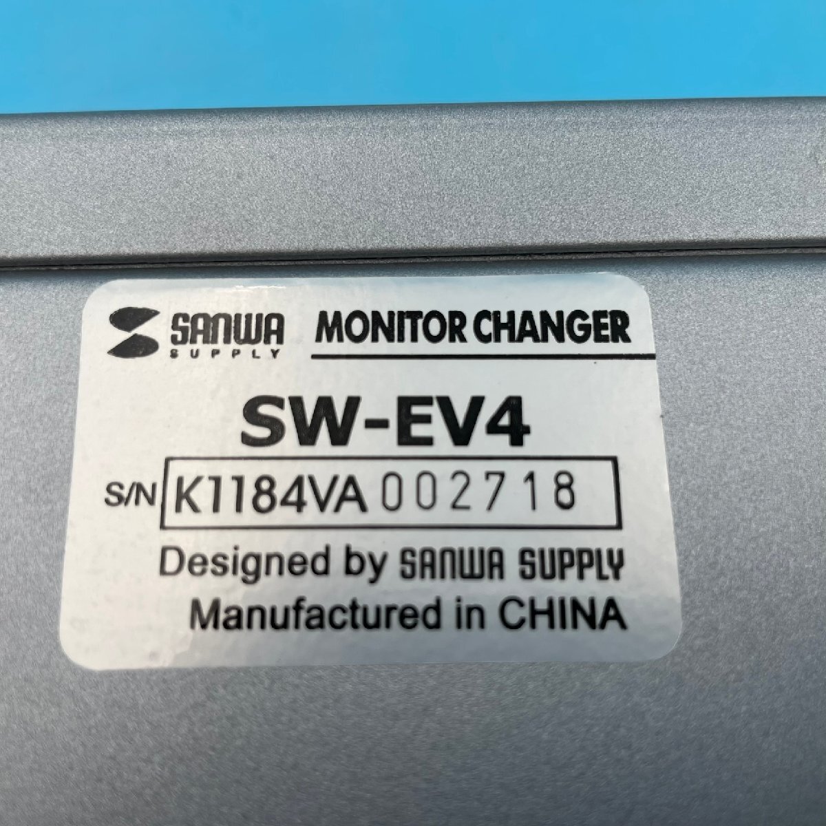 [10132P056] Sanwa Supply MONITOR CHANGER display switch SW-EV4 SANWA SUPPLY 4 circuit code kind less operation not yet verification Junk 