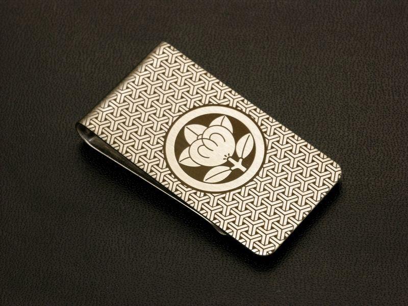  circle .. house . entering money clip ... tachibana money clip Sengoku .. house . goods free shipping [ custom-made possible ]