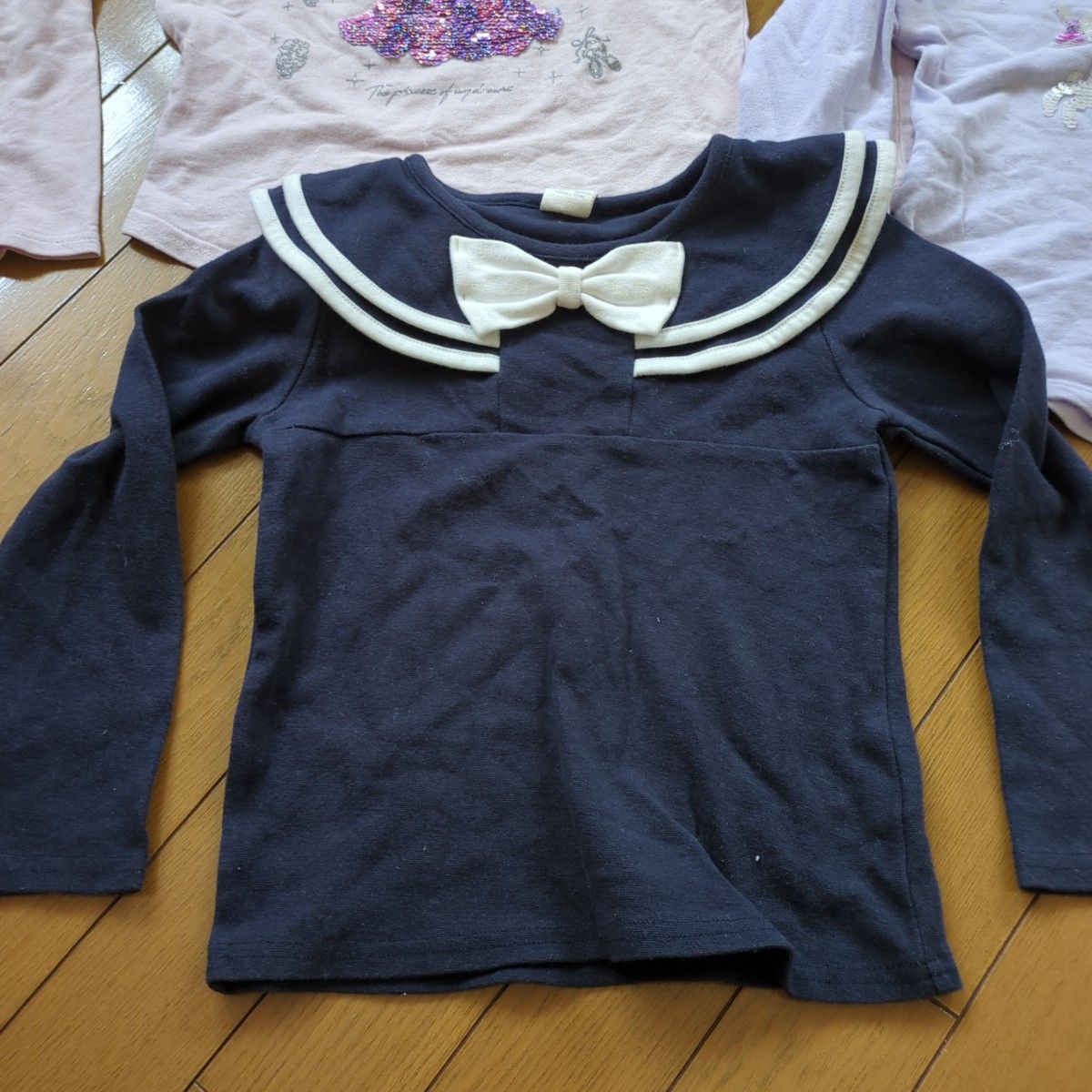 女の子女子110長袖Tシャツ3枚セット(_ _)m 女の子 子供服 長袖カットソー 長袖Tシャツ Tシャツ