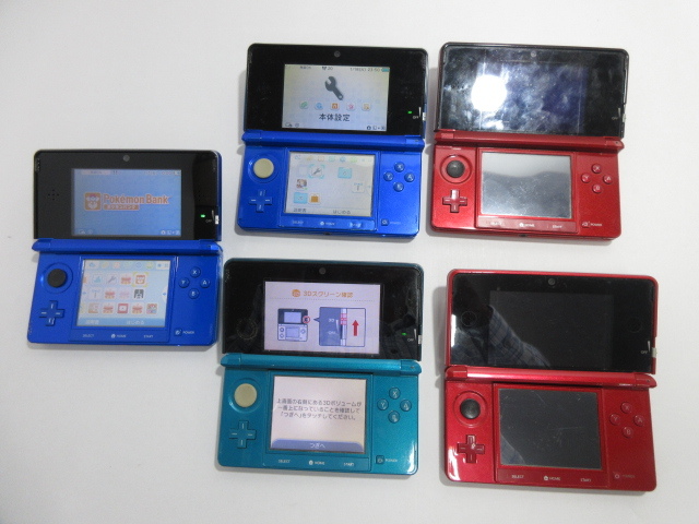 s22229-ty 【送料950円】ジャンク★計10台 Nintendo DS×5、3DS×5 [035-240408]の画像5