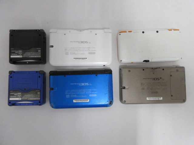s22231-ty 【送料950円】ジャンク★計10台 Nintendo GBASP×2、DSiLL×1、3DSLL×2、NEW3DSLL×4、NEW2DSLL×1 [035-240408]の画像3