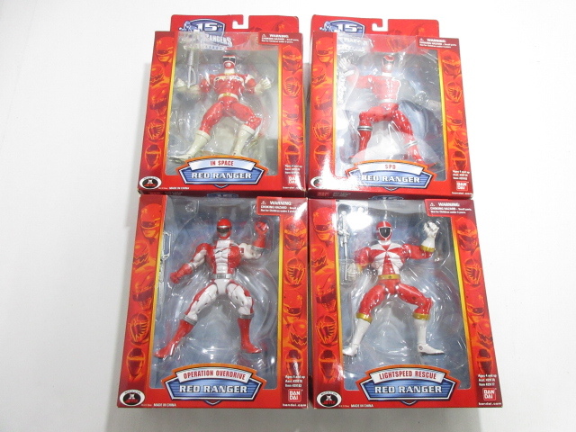 n76147-ty ジャンク★10個 POWER RANGERS SPD RED RANGER 他 パワーレンジャー フィギュア まとめ [062-240416]の画像3