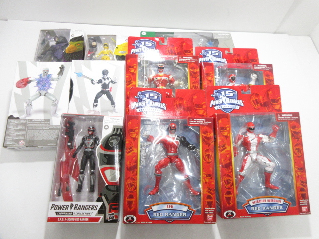 n76147-ty ジャンク☆10個 POWER RANGERS SPD RED RANGER 他 パワー 