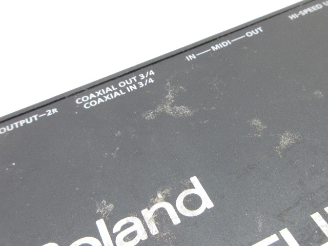 s22294-ty 【送料950円】ジャンク★Roland 24-bit 192KHZ QUAD-CAPTURE 4IN/4OUT ANALOG2×2 DIGITAL2×2 USB2.0 [091-240427]_画像10