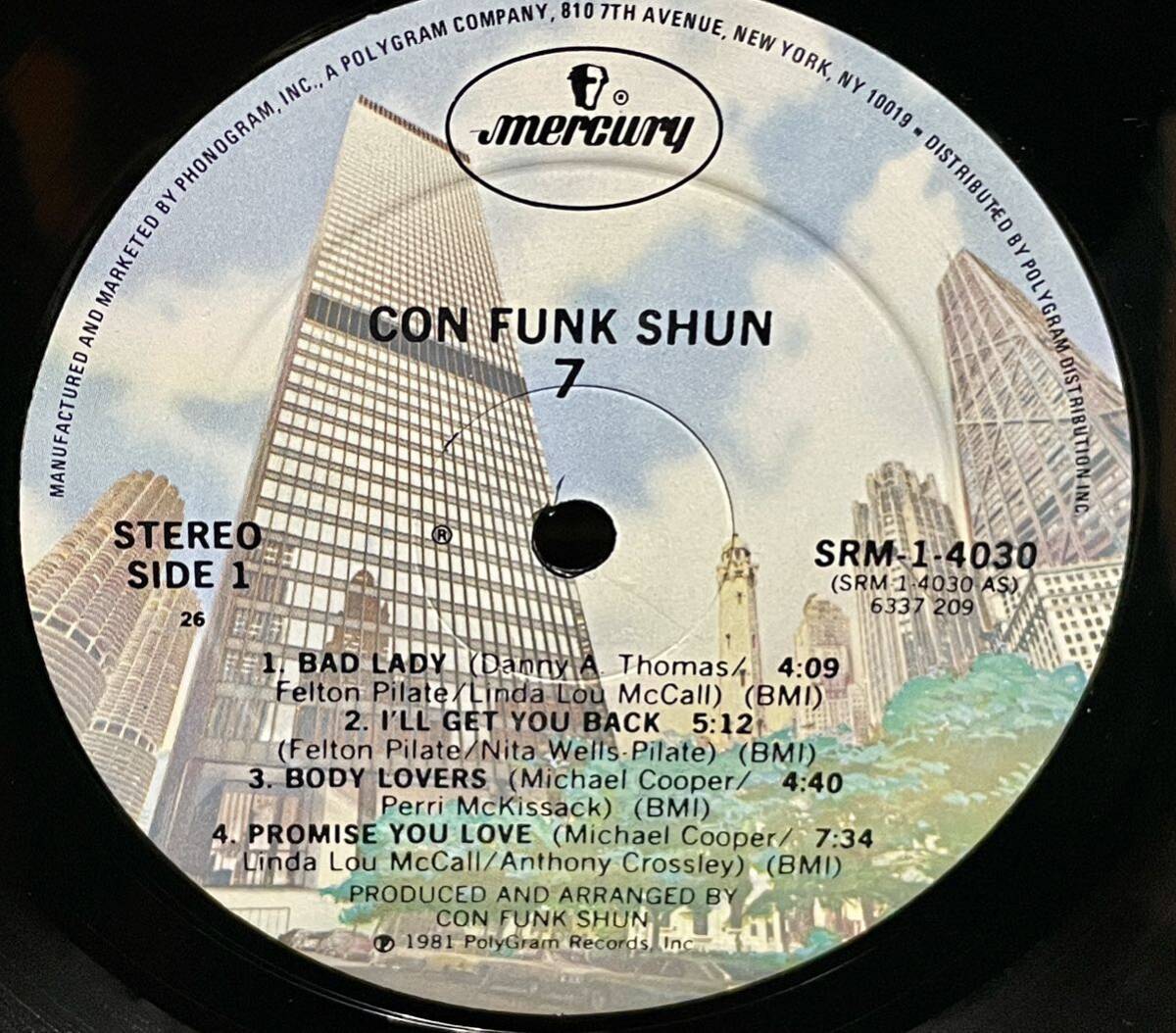 CON FUNK SHUN / 7 (IF YOU'RE IN NEED OF LOVE, BAD LADY)等収録 中古盤アルバムの画像4