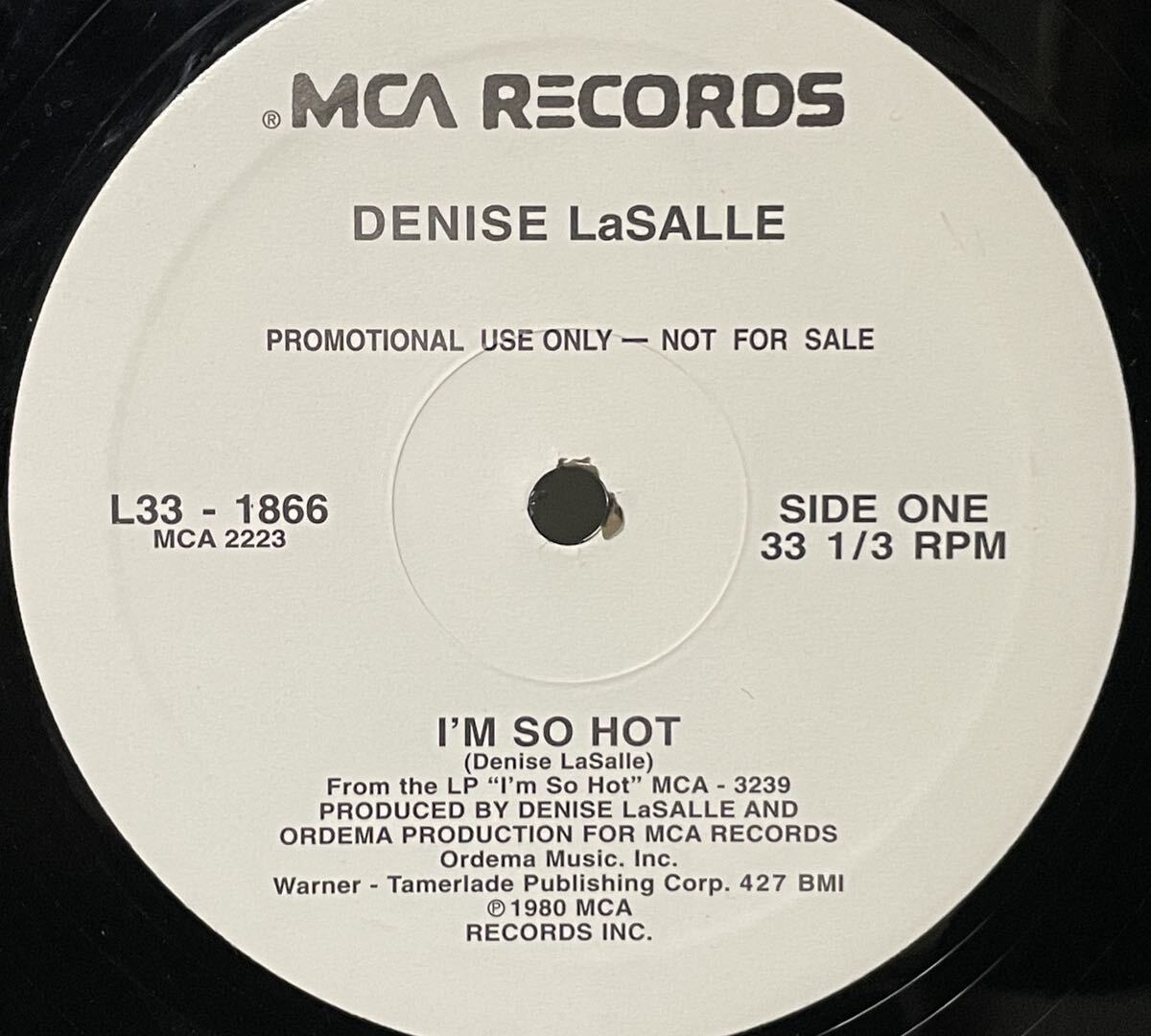 DENISE LaSALLE / I'M SO HOT 中古プロモ盤12インチの画像1