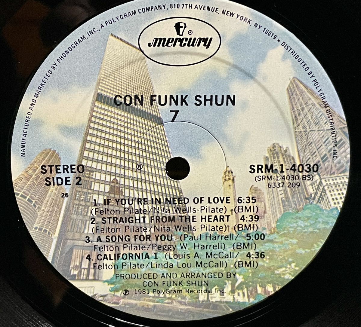 CON FUNK SHUN / 7 (IF YOU'RE IN NEED OF LOVE, BAD LADY)等収録 中古盤アルバムの画像5