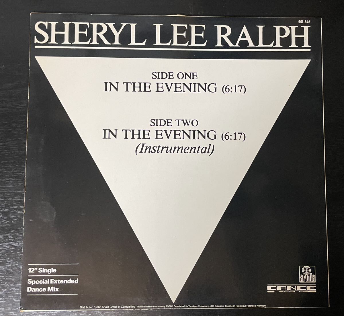 SHERYL LEE RALPH / IN THE EVENING 中古盤12インチの画像2