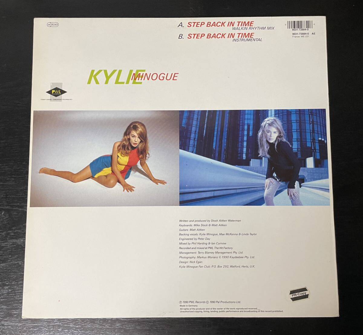 KYLIE MINOGUE / STEP BACK IN TIME 中古盤12インチの画像2