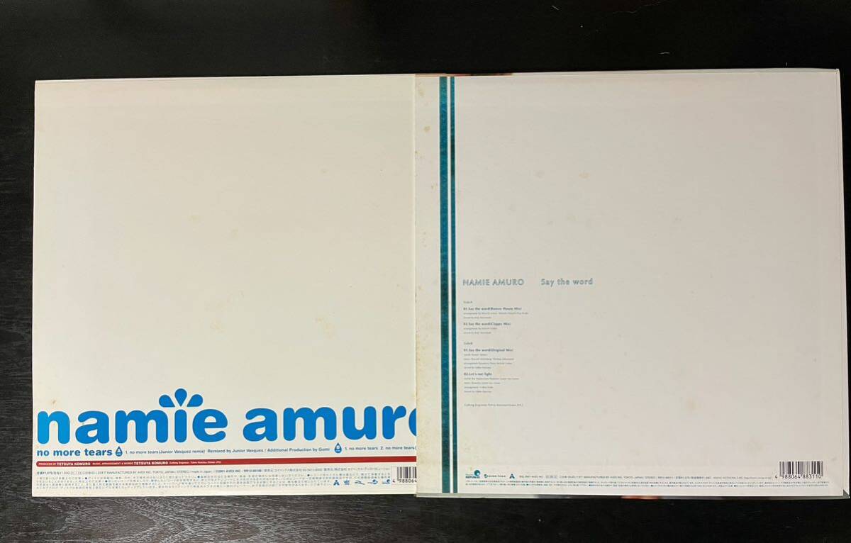 安室奈美恵 12インチ4枚＋2枚組アルバムセットほぼ全て新品 no more tears,Say The Word,Something Bout The Kiss LOVE 2000,GENIUS 2000の画像5