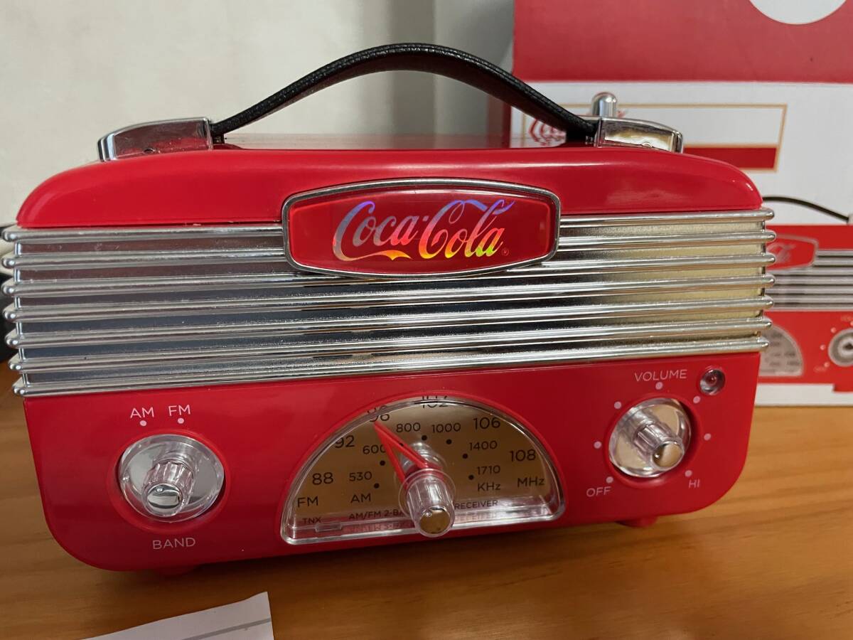 コカ・コーラ アンティーク ラジオ Coca-Cola Coca Cola CCR01 Vintage Style Am/FM Radioの画像2