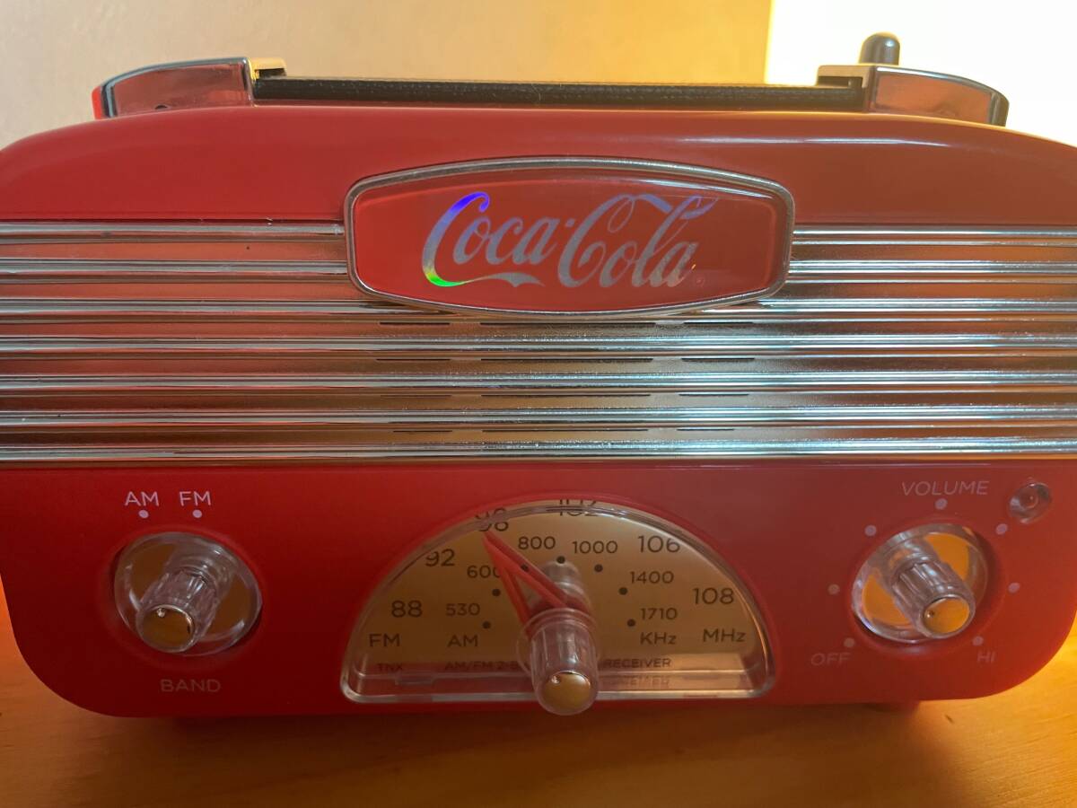 コカ・コーラ アンティーク ラジオ Coca-Cola Coca Cola CCR01 Vintage Style Am/FM Radioの画像5