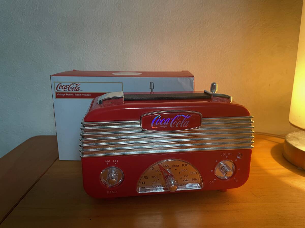 コカ・コーラ アンティーク ラジオ Coca-Cola Coca Cola CCR01 Vintage Style Am/FM Radioの画像10