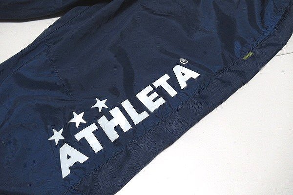 B0271:ATHLETA セットアップ アスレタ ウィンドブレーカー ピステ パンツ ネイビー 150 キッズ 子供服 サッカー フットサル 練習着:5_画像8