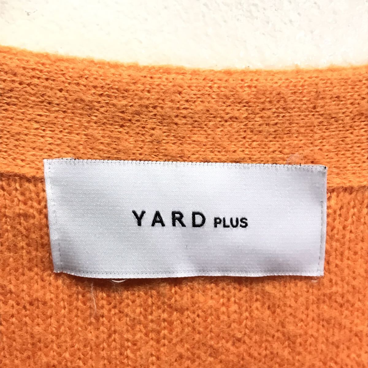 ファッショニスタ◎【YARD PLUS】ヤードプラス カーディガン モヘア ニット セーター 個性的 春コーデ トレンド オレンジ メンズ /Y7263ii_画像8