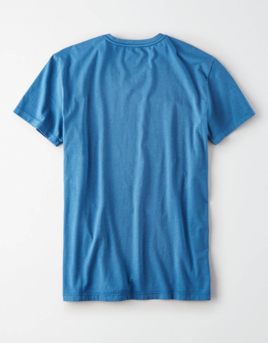* ラスト * AE アメリカンイーグル シンプル Ｖネック Ｔ Tシャツ S / Turquoise * _画像2