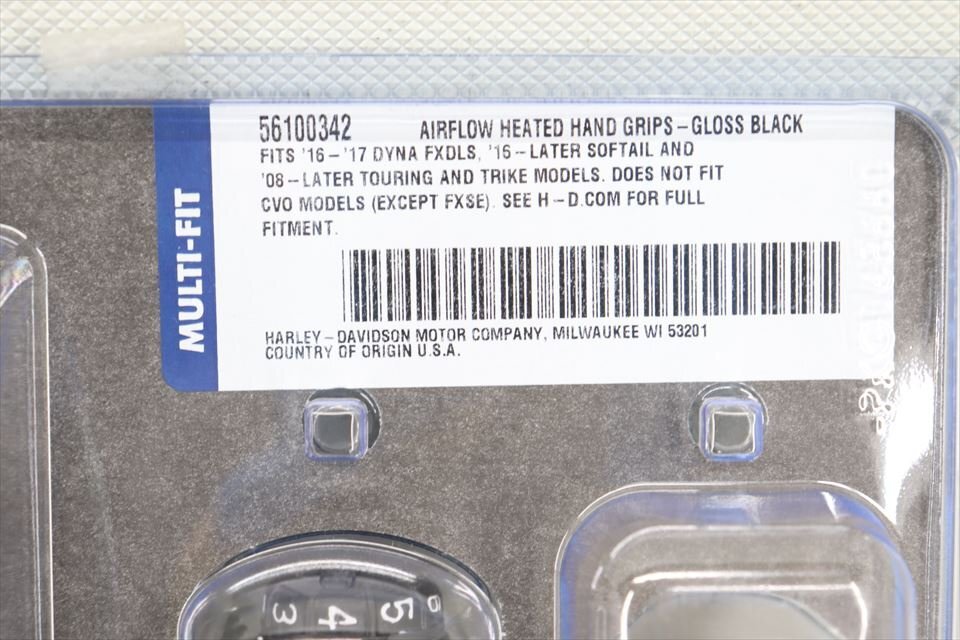 327149 ハーレー 電子スロットル用 純正 ヒーテッドグリップ グリップヒーター ホットグリップ ５６１００３４２ 未使用品の画像4