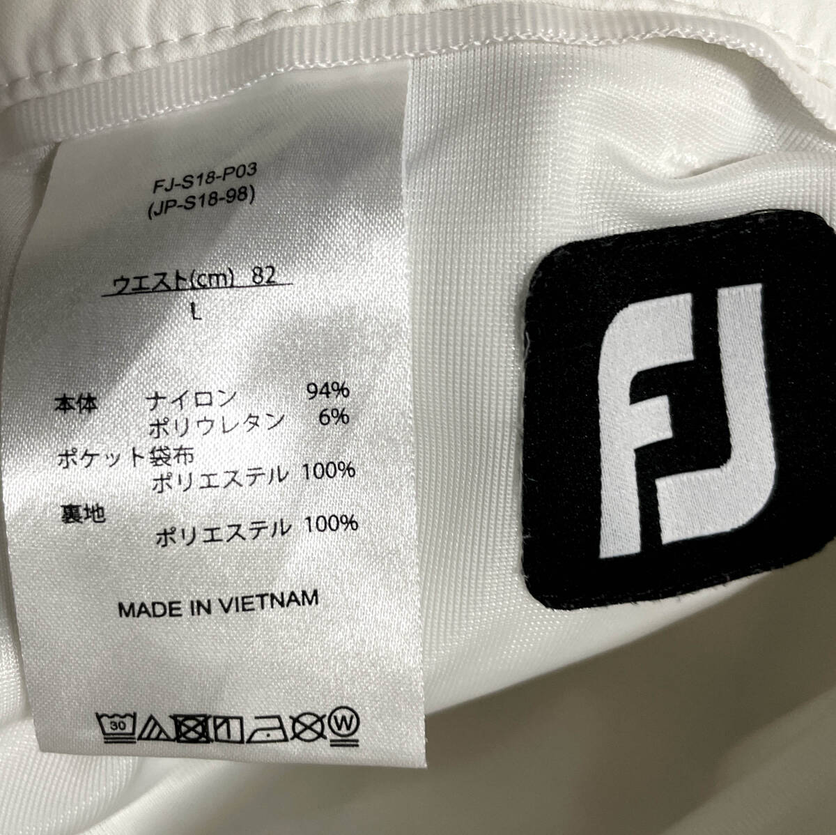 春夏向け★FootJoy GOLF フットジョイ★やや薄手 ストレッチパンツ★W８８～９０cm位★メンズLサイズ位★ゆうパケット全国送料２３０円の画像8