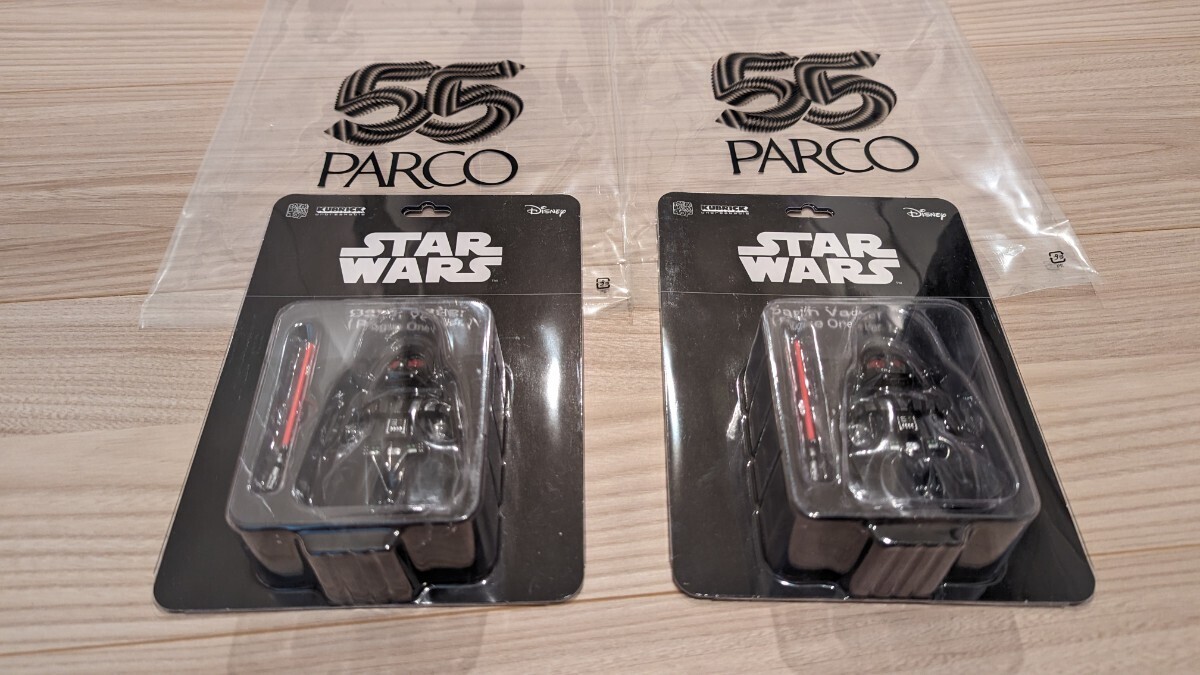 ダースベイダー フィギュア 未開封 STAR WARS PARCO パルコ KUBRICK DARTH VADER(Rogue One Ver.) ２体セットの画像1