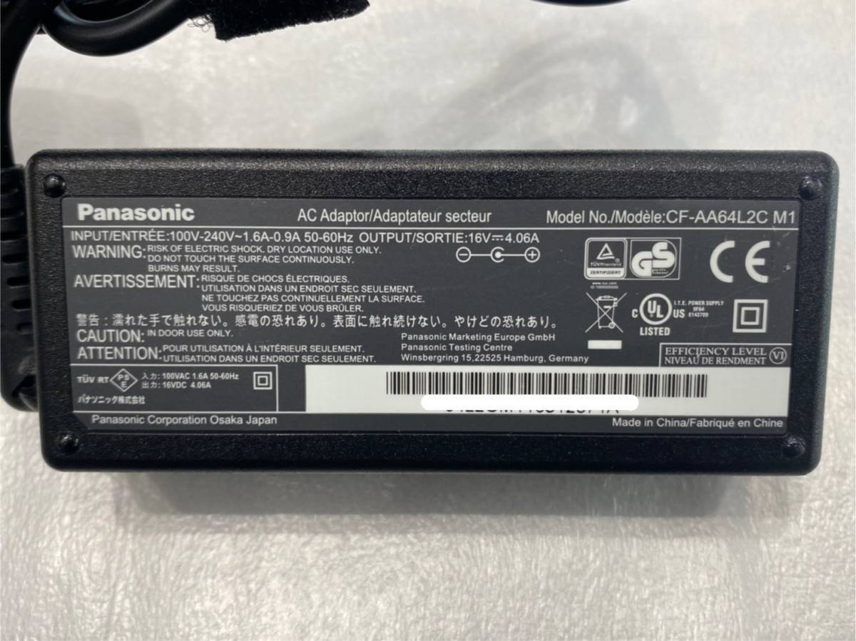 [Panasonic] original AC adaptor CF-AA64L2C M1 (16V 4.06A CF-LX CF-SZ5 CF-SZ6 etc. correspondence free shipping 