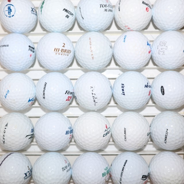50個 メーカーミックス Bランク 中古 ロストボール 送料無料 白 混合 ゴルフボール sntの画像3