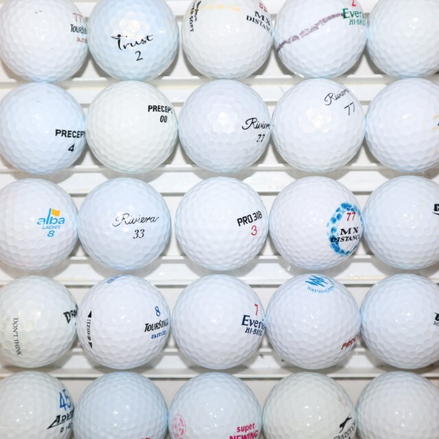 50個 メーカーミックス Bランク 中古 ロストボール 送料無料 白 混合 ゴルフボール sntの画像9