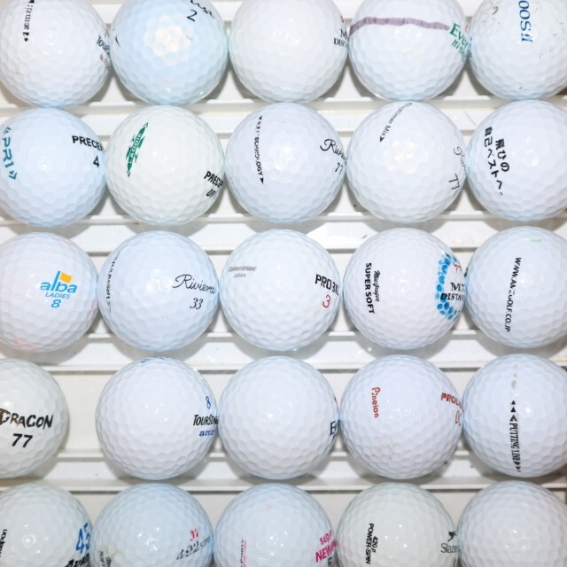 50個 メーカーミックス Bランク 中古 ロストボール 送料無料 白 混合 ゴルフボール sntの画像7