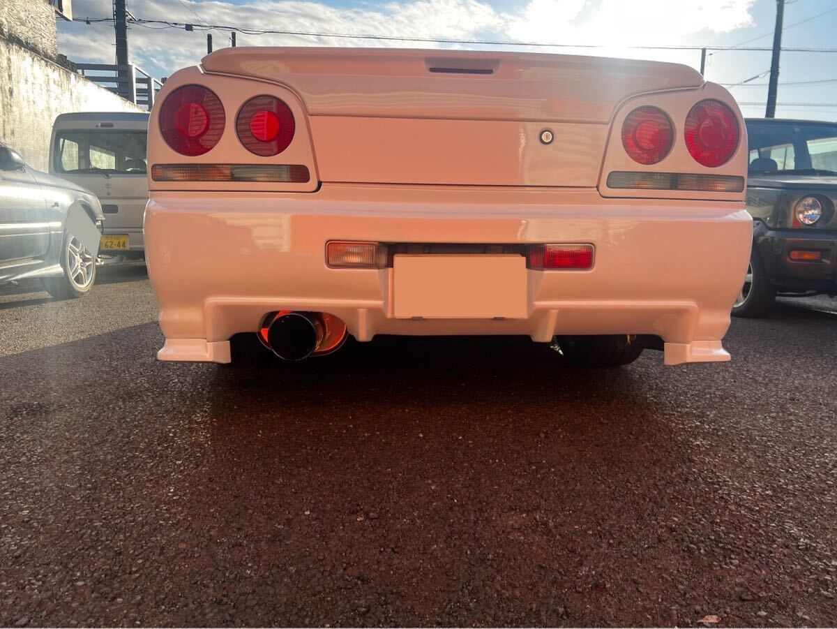  Nissan Skyline er34 hr34 4door meiku make-up new goods rear bumper, rear under set 