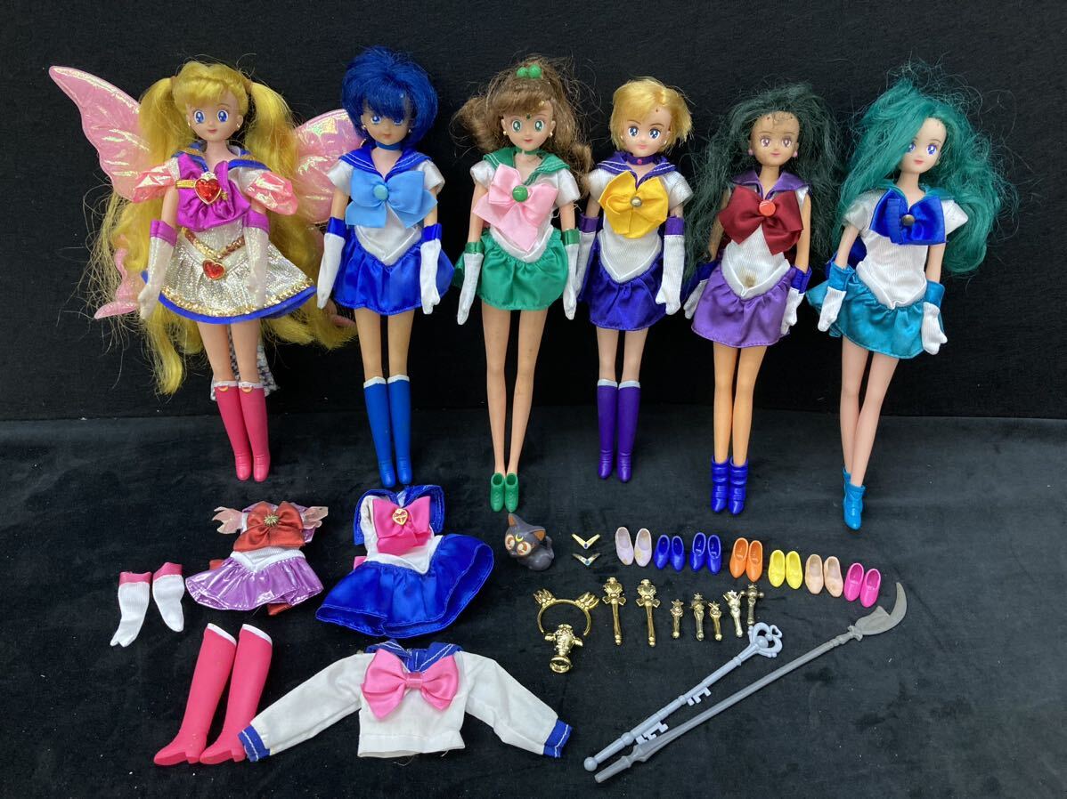 リカちゃん人形 美少女戦士セーラームーン 6体まとめ品 着せ替え人形 BANDAI yj2の画像1