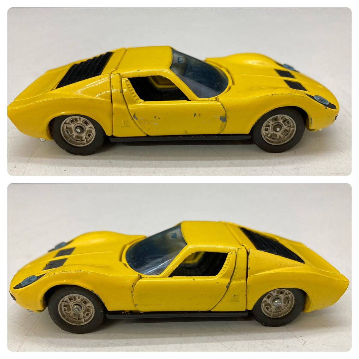 SUPER CAR SAKURA FERRARI フェラーリ LAMBORGHINI ランボルギーニ 1/43 ミニカー アンティーク 2台まとめ　ya4_画像5